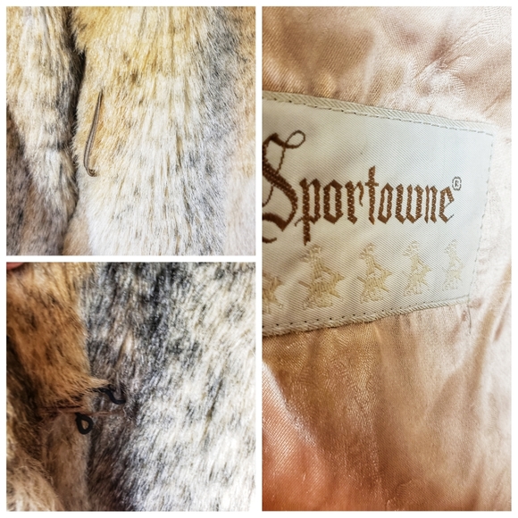 Vintage Sportowne | Union Made Tan Fur Coat Jacket - Picture 5 of 7